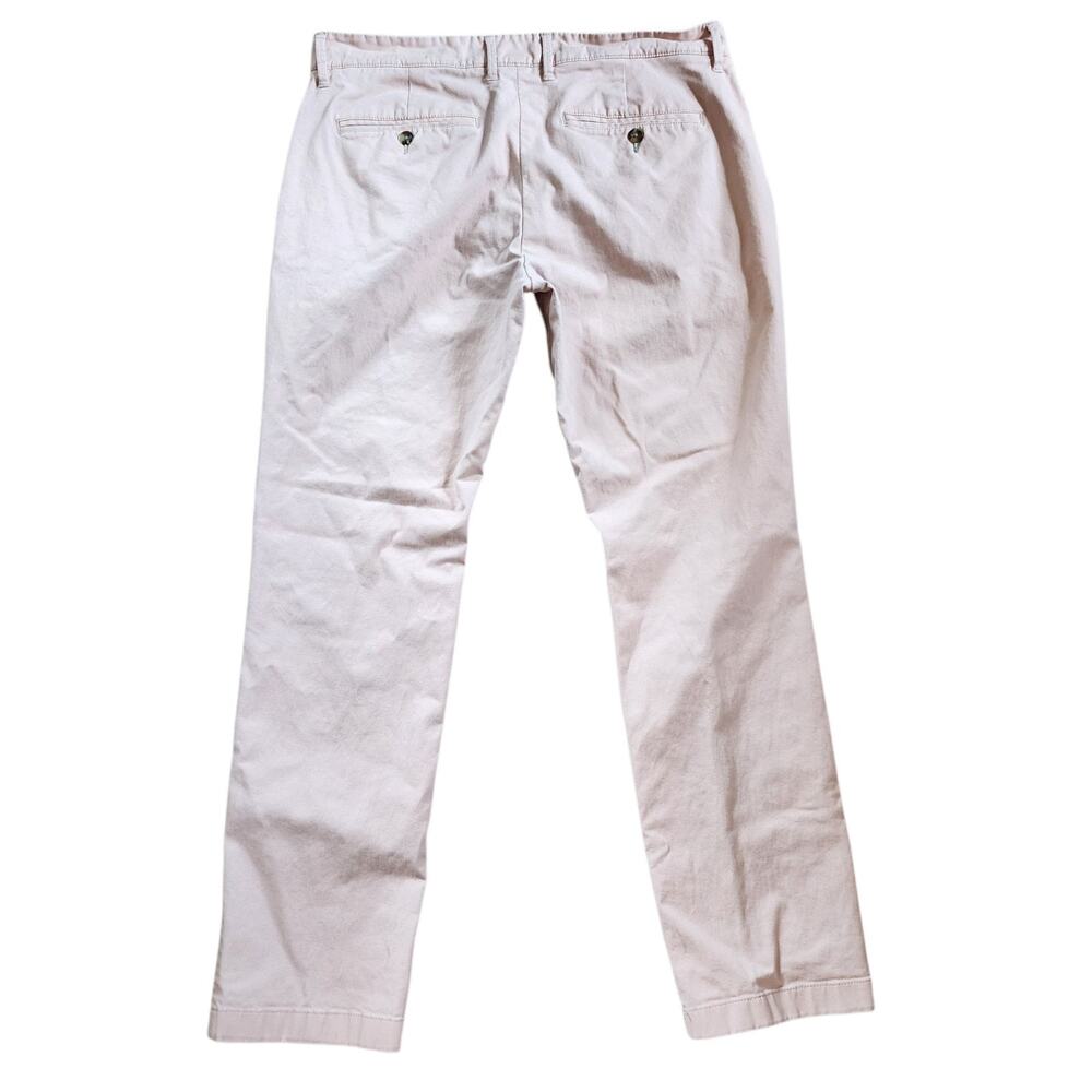 Goodfellow Mens Slim Straight Hennepin Chino Pants Size 34 X 30 Pink Khaki - Picture 7 of 9
